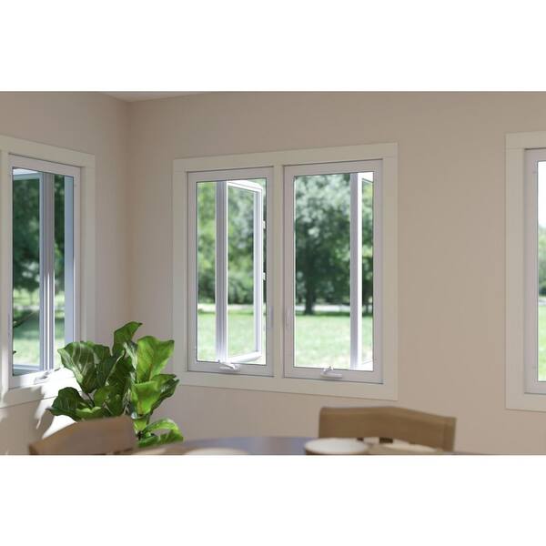 TAFCO WINDOWS 47.75 in. x 48 in. White Double-Pane Insulated Glass