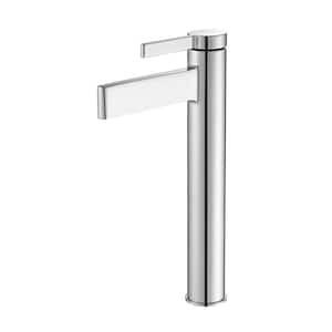 Oviedo Single High Handle Single Hole Bathroom Faucet in Chrome