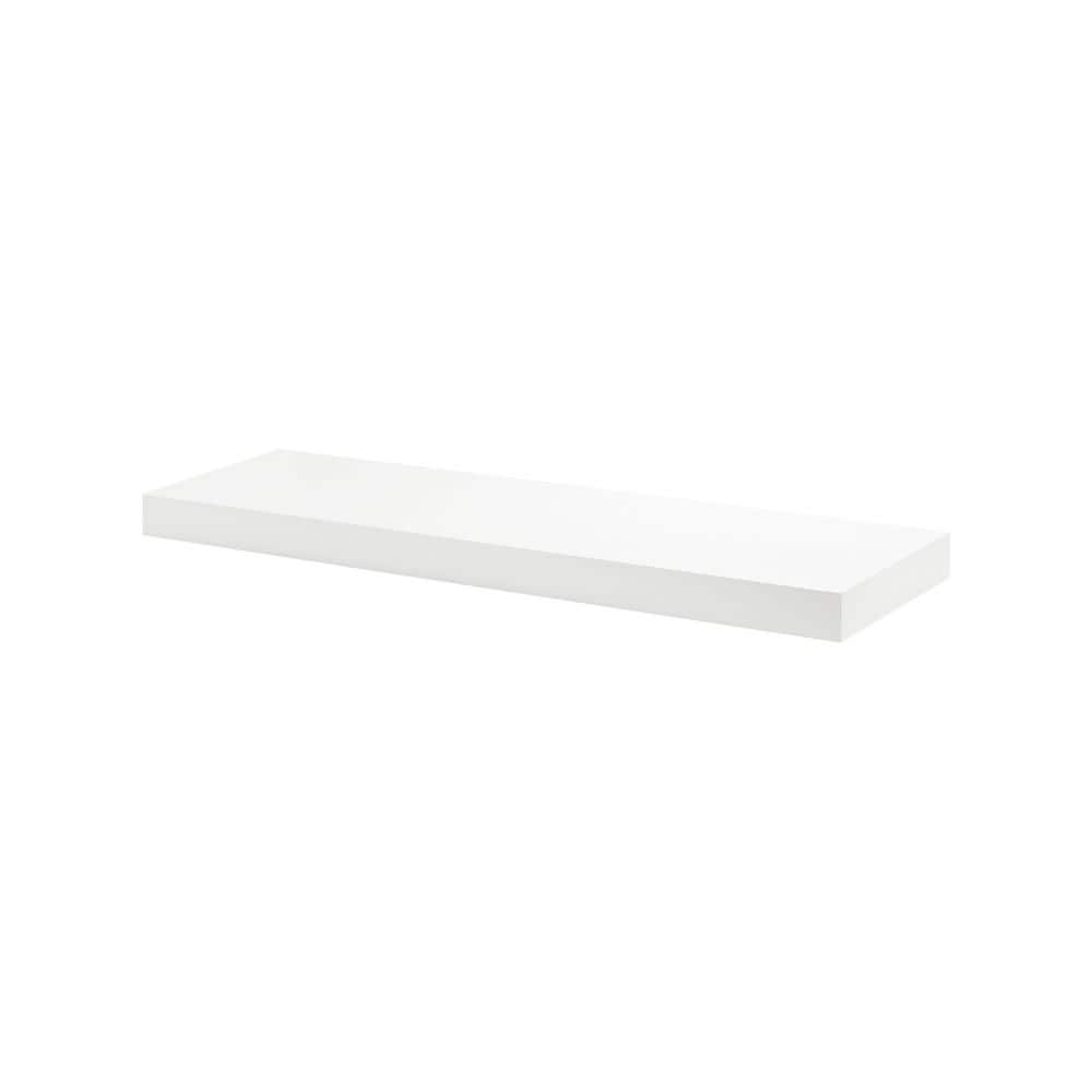 UPC 873214009509 product image for BIG BOY 35.4 in. x 9.8 in. x 2 in. White MDF Floating Decorative Wall Shelf with | upcitemdb.com