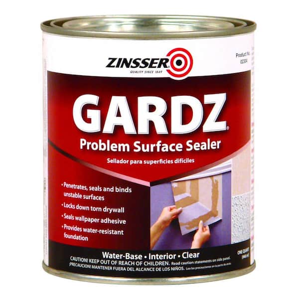 Zinsser GARDZ 1 qt. Clear Water-Based Interior Problem Surface Sealer (6-Pack)