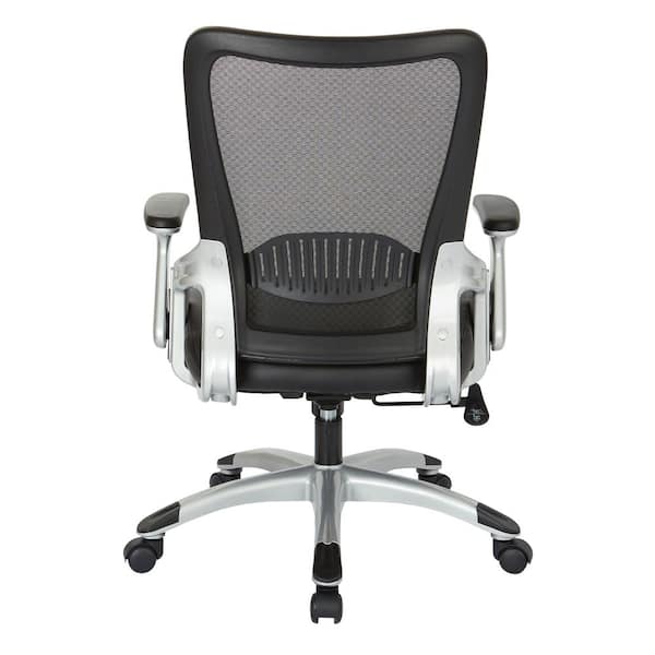 Office Star EM60926P3M Screen Back Manager Chair with Mesh Seat -  Black/Silver, 1 - Harris Teeter