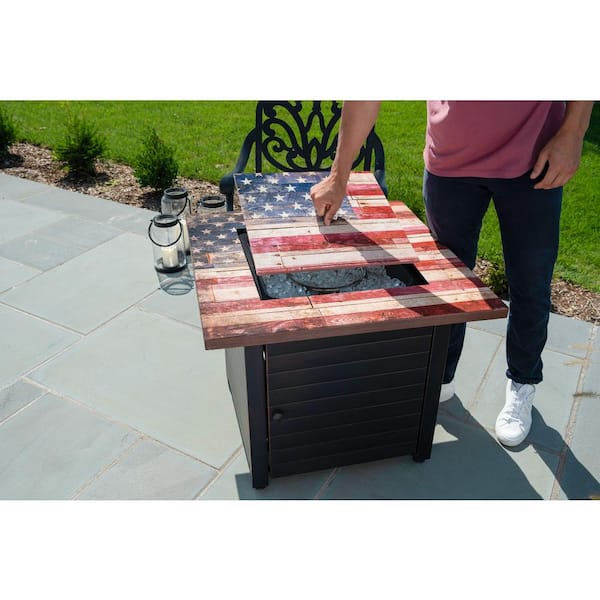 Resin Mantel Lp Gas Fire Pit, Endless Summer Gas Fire Pit Table