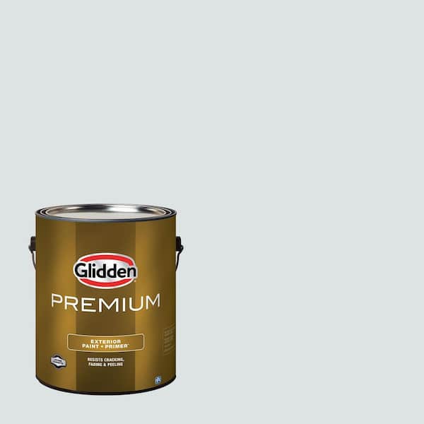 Glidden Premium 1 gal. PPG1012-2 Inverness Gray Flat Exterior Latex Paint