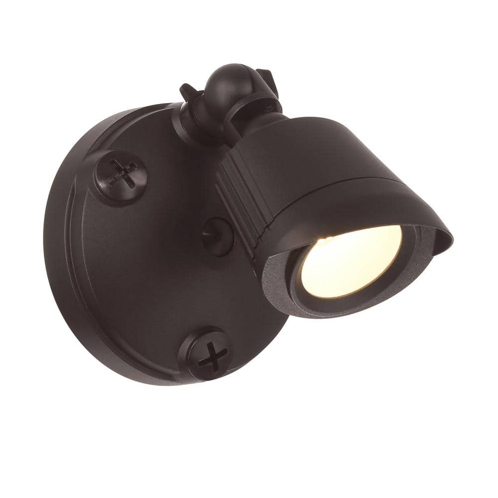 Bronze Integrated LED Single Flood Security Light