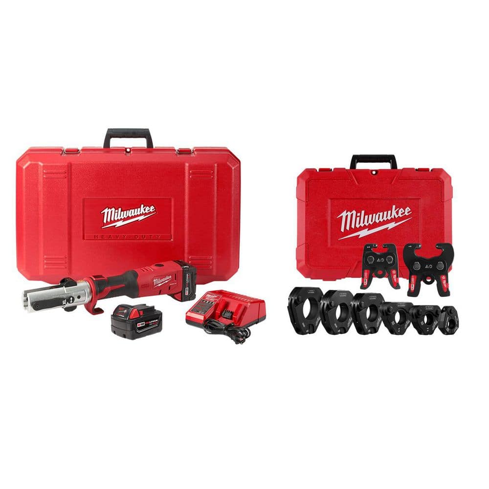 M18 18-Volt Lithium-Ion Cordless FORCE LOGIC Long Throw Press Tool Kit w/ 1/2 in. - 2 in. IPS-P Pivoting Press Ring Kit price history on PriceWatchPro