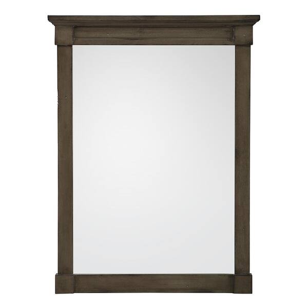 Home Decorators Collection Rosecliff 24 in. x 32 in. Framed Wall Mirror in Distressed Grey