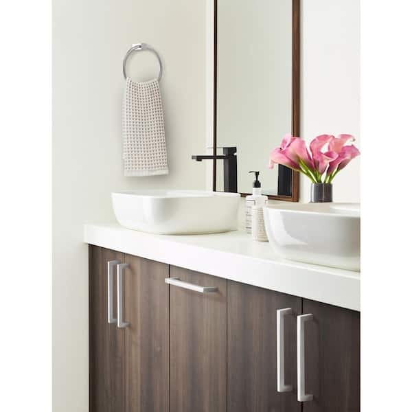 Monument Wall Mounted Towel Ring in Polished Nickel