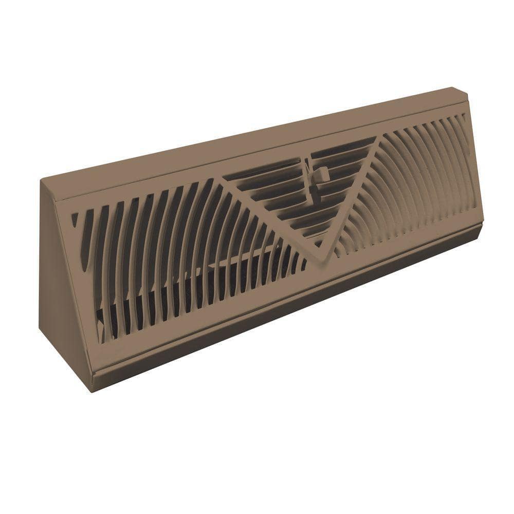 TruAire 18 in. Steel Brown Baseboard Diffuser Supply 118SB - The Home Depot