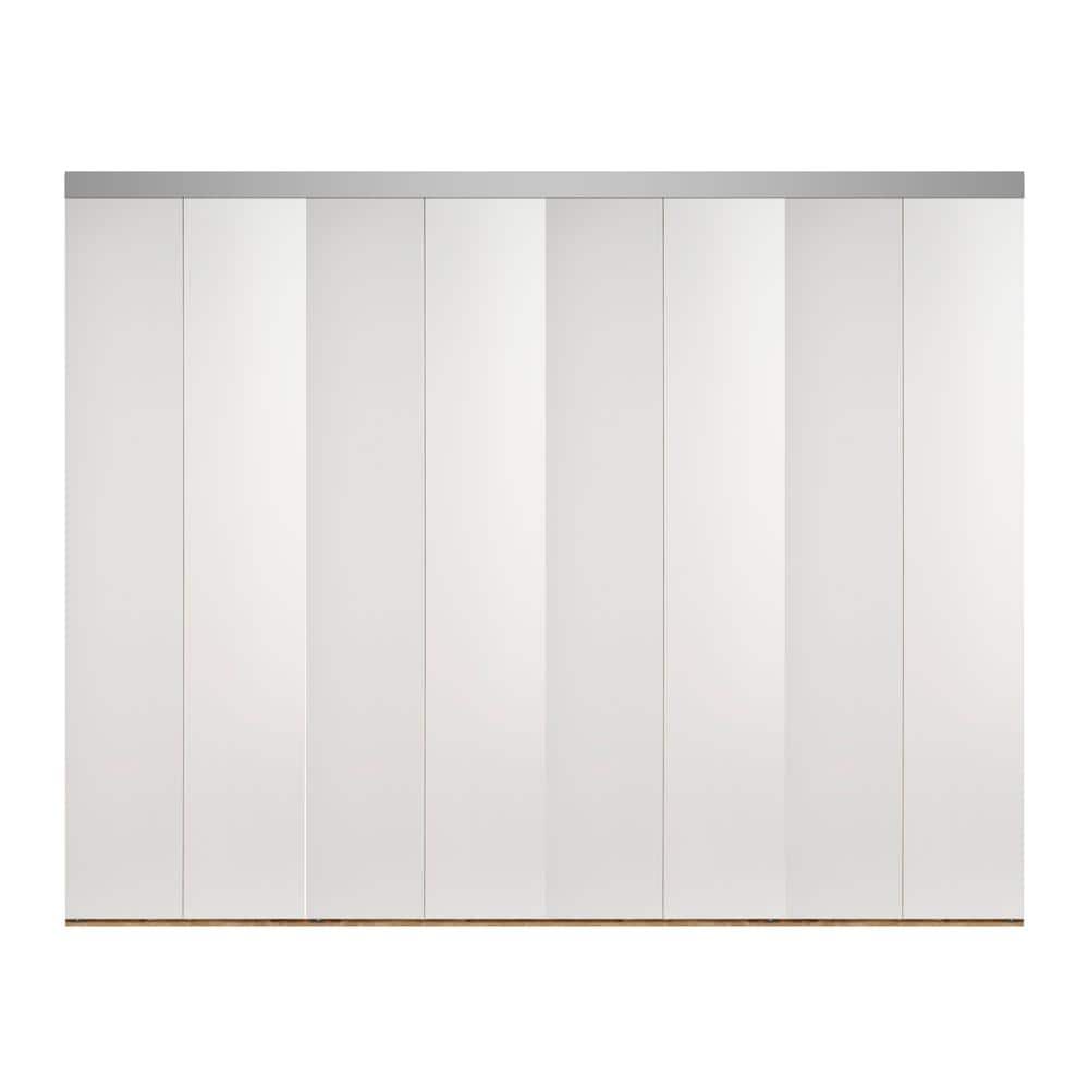 102 in. x 84 in. Smooth Flush Primed Interior Closet Solid Core MDF Bi-fold Door with Chrome Trim price history on PriceWatchPro