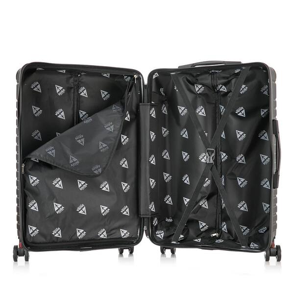 Color : Black 24inch Minmin-lgx Luggage Lightweight Hardside 4-Wheel Spinner Luggage Set: 20 Carry-On & 28 Checked Suitcase 