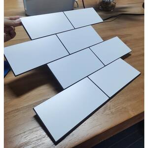 15-Sheets Aluminum Self Adhesive Subway Tile White 14.7 in. x 11.8 in. Metal Peel and Stick Tile (18 sq. ft./Box)
