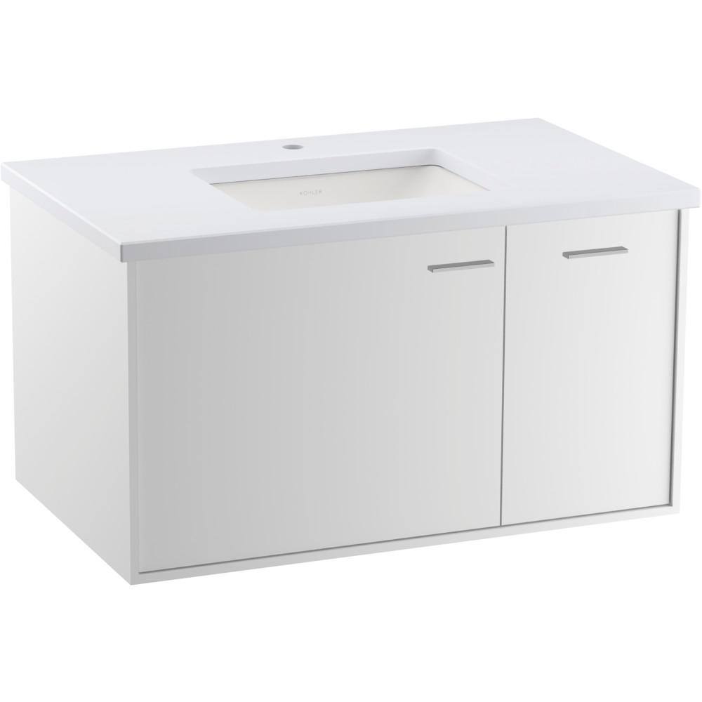 KOHLER Jute 36 in. W x 22 in. D x 20 in. H Single Sink Floating Bath