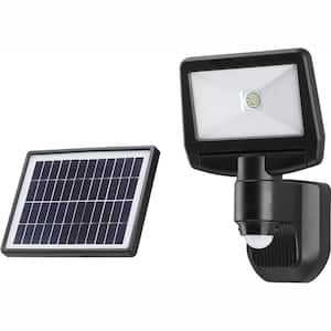 900 Lumen Motion Activated Solar Security Light - Integrated LED Flood Light, Waterproof, Dusk to Dawn Photocell Sensor