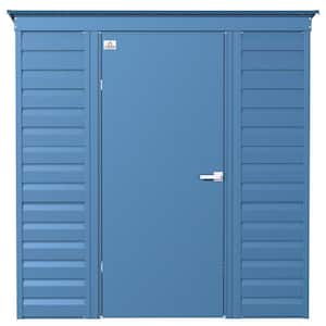 6 ft. x 4 ft. Blue Metal Storage Shed With Pent Style Roof 21 Sq. Ft.
