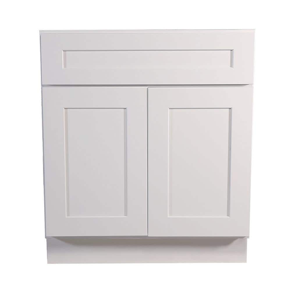 Design House Brookings Base Cabinet B27 in White  27-Inch by 34.5-Inch by 24-Inch