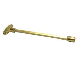 8 in. Universal Gas Valve Key in Polished Brass