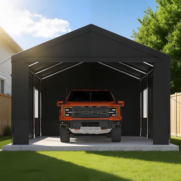 Yardsight 13 ft. x 20 ft. Heavy-Duty Portable Carport with Side