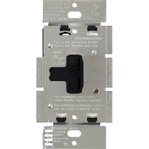 Toggler Dimmer Switch for Incandescent and Halogen Bulbs, 1000,Watt, Single,Pole, Black (AY-10P-BL)