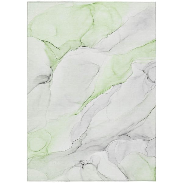Addison Rugs Chantille ACN515 Green 10 ft. x 14 ft. Machine Washable Indoor/Outdoor Geometric Area Rug