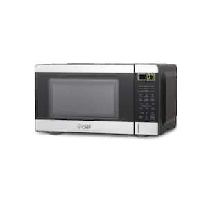 0.7 Cu. Ft. Counter Top Microwave, Stainless Steel & Black