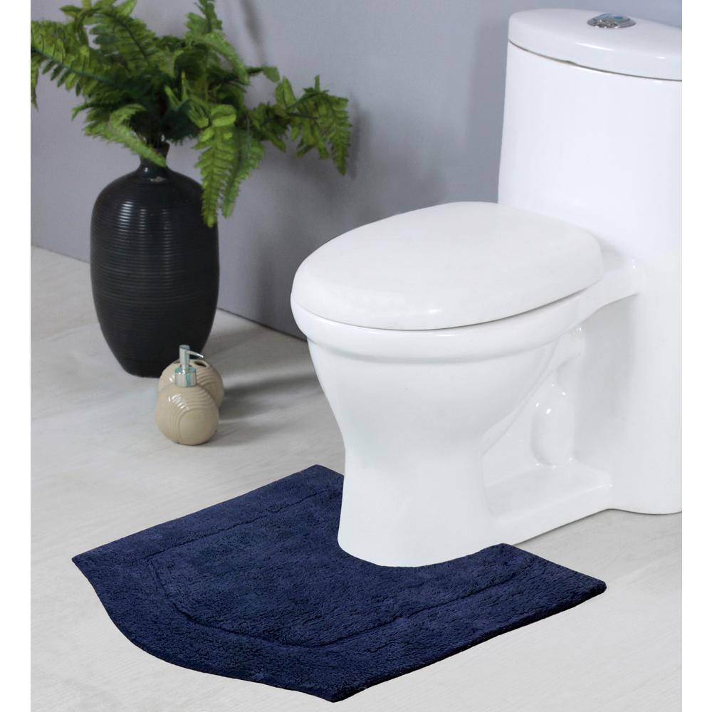 Waterford Collection 100% Cotton Tufted Non-Slip Bath Rug, 20 in. x20 in. Contour, Navy price history on PriceWatchPro