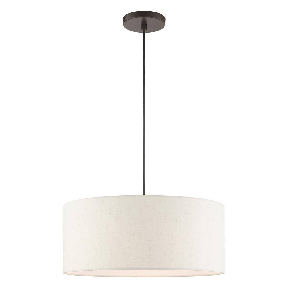 mara ii 500mm drum pendant in white