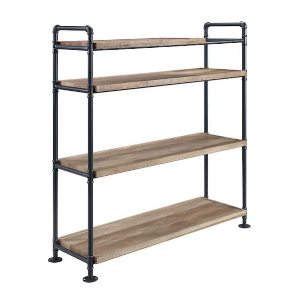 Acme Furniture Brantley 49 in. Oak 4-Shelf Bookcase