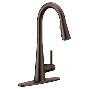Sleek Single Handle Pull Down Sprayer Kitchen Faucet with Reflex and Power Clean in Oil-Rubbed Bronze