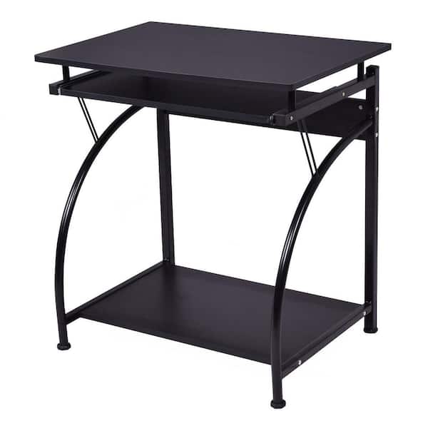 Costway Product Width in Square Black MDF Steel MDF Steel