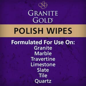 Multi-Surface Countertop Polish Wipes for Granite, Quartz, Marble and More