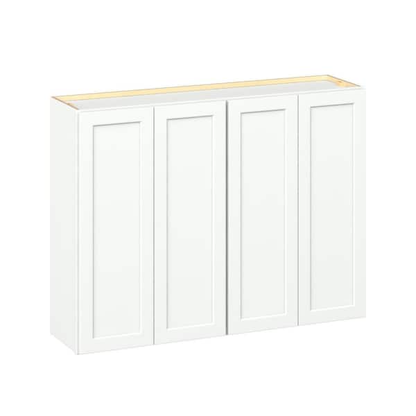Emerson Pure White Wall 4-Door Ready to Assemble Kitchen Cabinet (48 in. W x 36 in. H x 12 in. D)