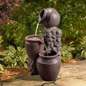 Outdoor Stacked Pot Fountain