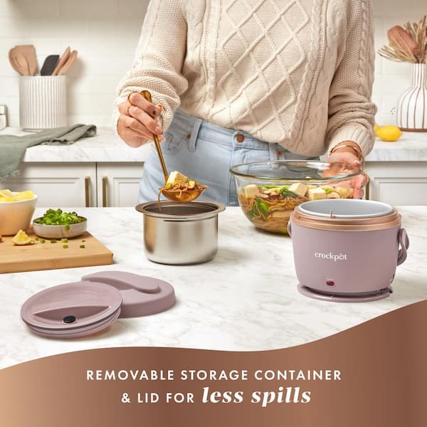 Crock-Pot . 625 qt. (20 oz. ) Sphinx Pink Lunch Crock Slow Cooker