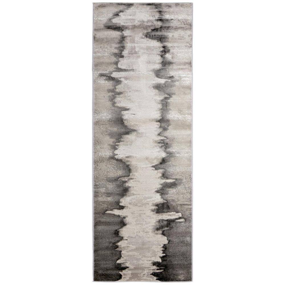 2 X 7 Gray, Ivory, Taupe Abstract Runner Rug price history on PriceWatchPro