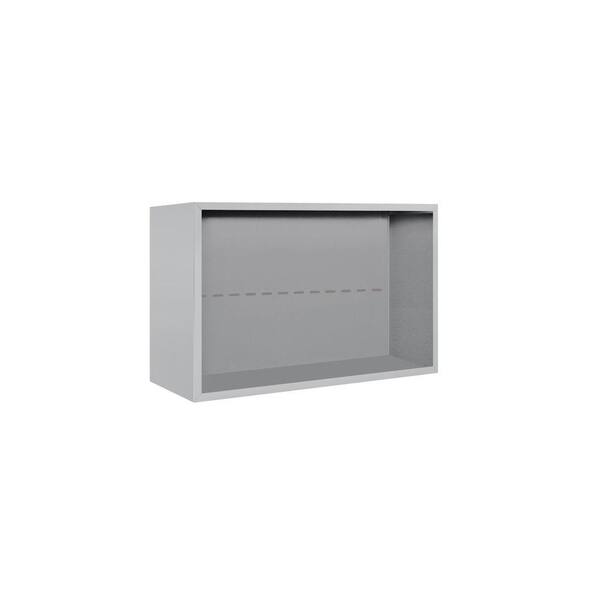 Salsbury Industries 3800 Series 32.25 in. W x 21.125 in. H Surface Mounted Enclosure for Salsbury 3705 Double Column Unit in Aluminum