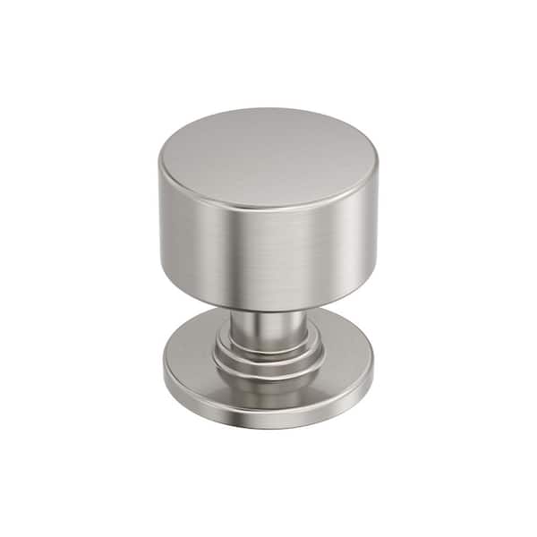 Amerock Balon 1-1/8  in. (29mm) Diameter Satin Nickel Classic Round Cabinet Knob