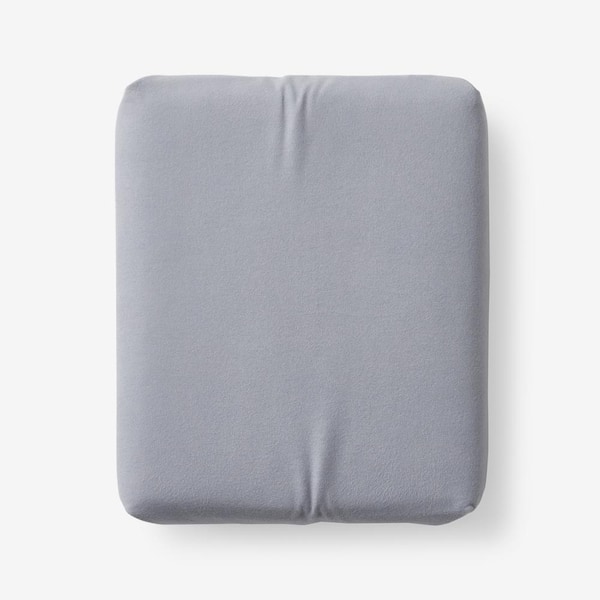 The Company Store Legacy Velvet Flannel Platinum Solid Full Fitted Sheet