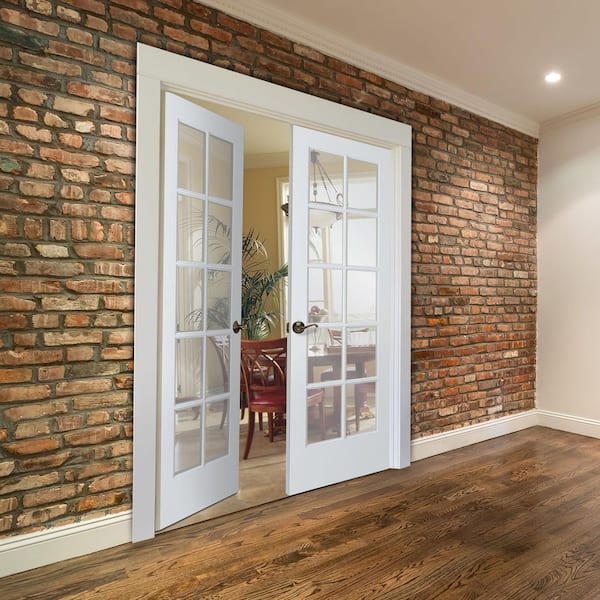 Classic Clear Glass 10 Lite Composite Double Interior