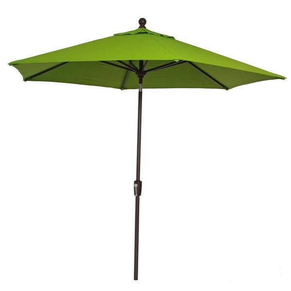 RST Brands Courtyard 9 ft. Patio Umbrella in Ginkgo Green