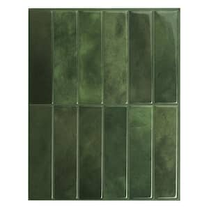 Morocco Sefrou Green 11.43 in. x 9 in. Vinyl Peel and Stick Tile (2.84 sq. ft./ 4-Pack)