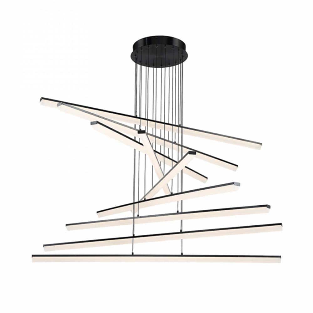 Black Glass LED Indoor/Outdoor Pendant Light