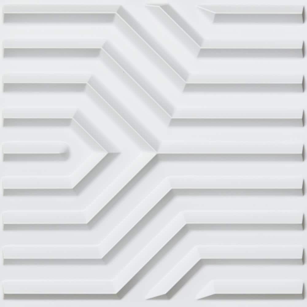 Art3dwallpanels White 19.7 in. x 19.7 in. PVC 3D Wall Panel Interior Wall  Decor 3D Textured Wall Panels Pack 12 Tile (32 sq. ft./Case) A10hd055 - The  Home Depot