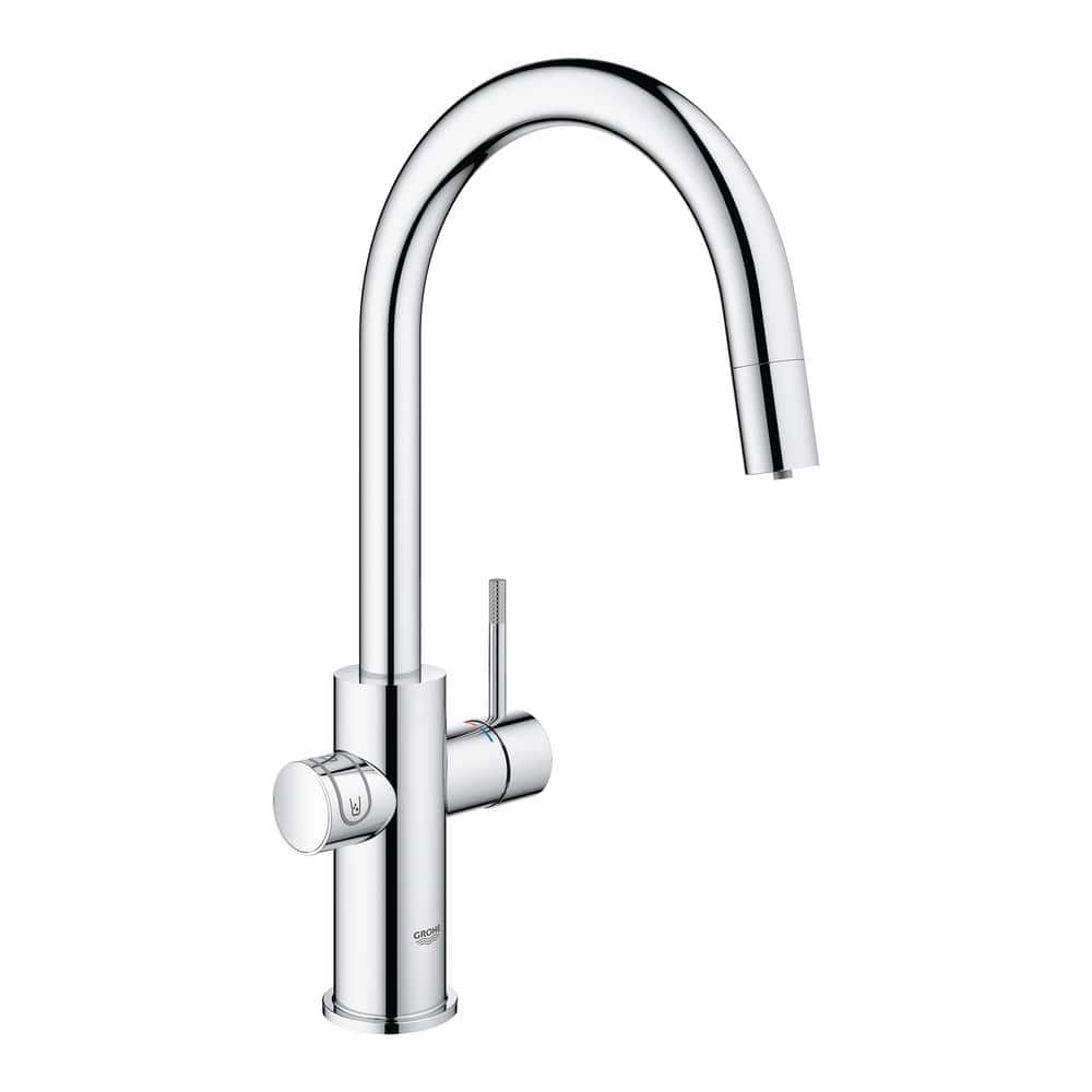 Voeding kleermaker debat GROHE Blue Professional Starter Kit Round Single-Handle Beverage Faucet  with Pull-Out Spray in StarLight Chrome 31251002 - The Home Depot