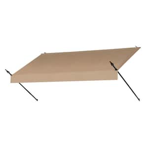 8 ft. Designer Manually Retractable Awning (36.5 in. Projection) in Sand