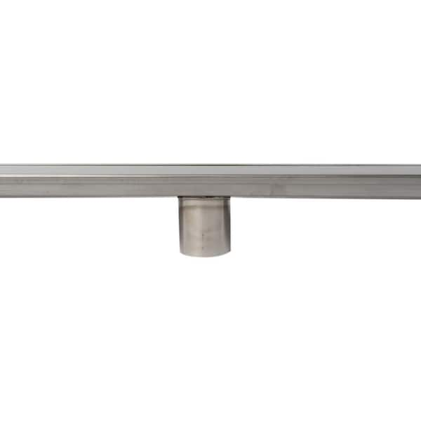 Alfi Brand ABLD59B-BSS 59 Brushed Stainless Steel Linear Shower Drain with Solid Cover