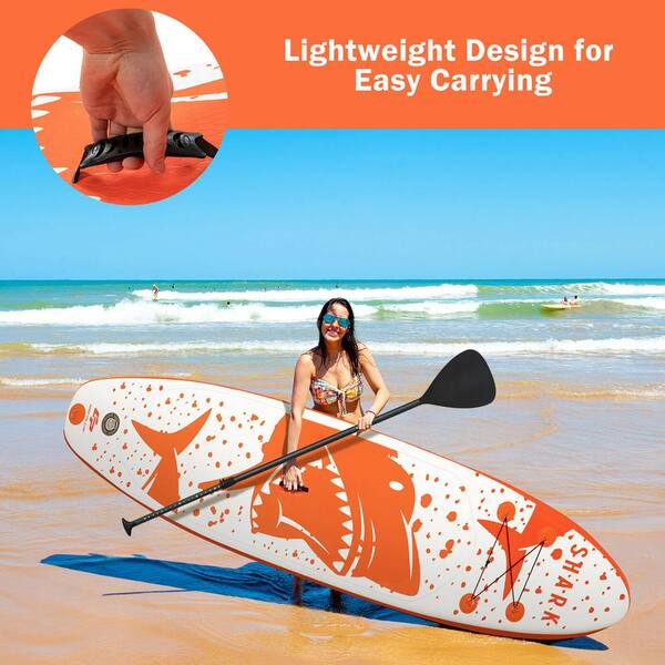 Costway 10 ft. 5 ft. ft. Inflatable Stand Up Paddle Board with