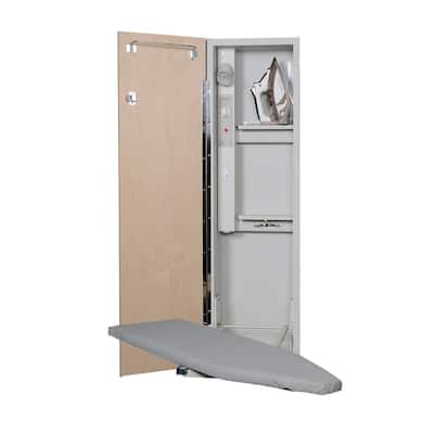 Iron A Way Deluxe Electric Ironing Center With Swivel Left Hand Ae42wdu L The Home Depot - Wall Mounted Ironing Board Cabinet Home Depot Iron A Way Deluxe Electric Ironing Center With Swivel Left Hand Ae42wdu L The Home Depot - Wall Mounted Ironing Board Cabinet Home Depot