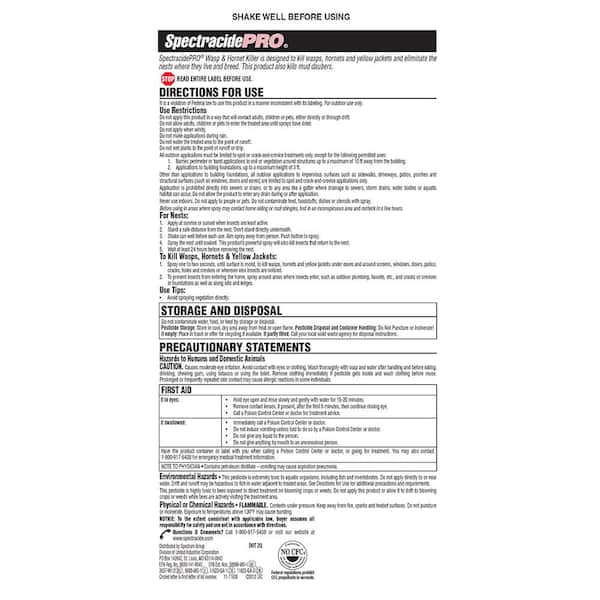 Spectracide PRO Aerosol Wasp and Hornet Killer 18 oz