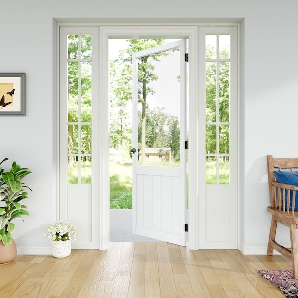EH PUERTA 30 in. x 80 in. Universal Primed White Paneled Style