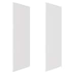 36 in. x 98 in. 2-Piece Glue-Up Alcove Side Shower and Bath Wall Set in Dove White